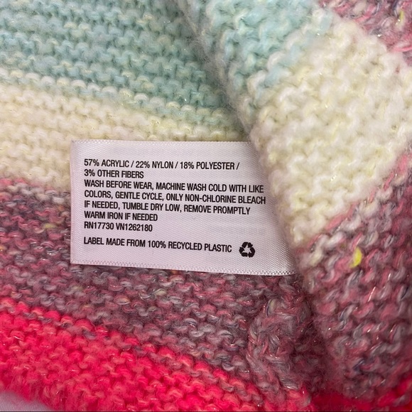 Cat & Jack Striped Cardigan Style Sweater size 18M - Picture 3 of 4